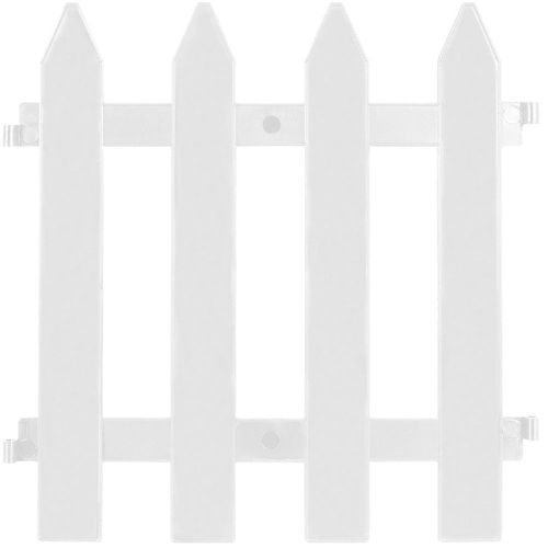 Płotek ogrodowy biały 30x30 cm 10 szt. na Arena.pl