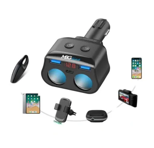 ROZDZIELACZ GNIAZDA ZAPALNICZKI 12-24V 3xUSB QC PD na Arena.pl