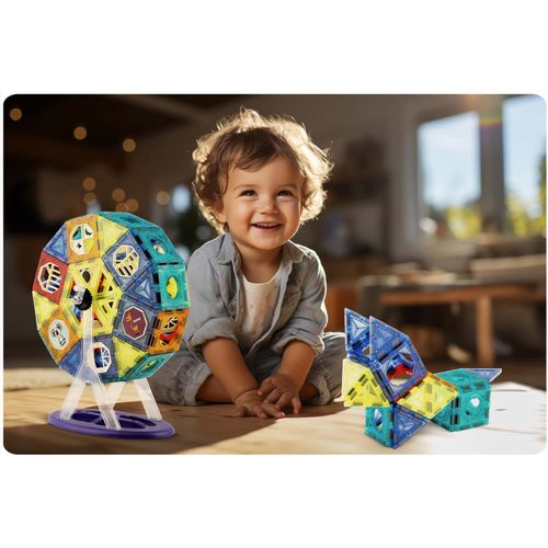 Klocki magnetyczne z karuzela RK-769 Ricokids na Arena.pl