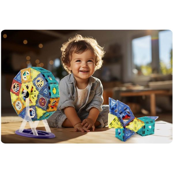 Klocki magnetyczne z karuzela RK-769 Ricokids zdjęcie 17