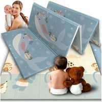 Mata Piankowa Edukacyjna Składana dla Dzieci Dwustronna 200x180 Pianka XPE