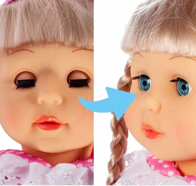 INTERAKTYWNA LALKA Bobas Śpiewająca Chodzi Reaguje na Klaśnięcie Duża 42cm zdjęcie 16