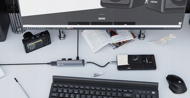 Hub USB Natec Fowler Slim USB-C - 2xUSB / HDMI zdjęcie 4