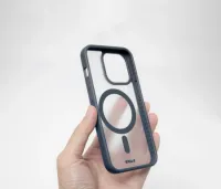 Etui LAUT Huex Protect z MagSafe do iPhone 15 Pro - ciemnoniebieskie