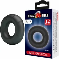 crazy bull arvell model 12 silikonowy pierścień regulowany czarny 60mm