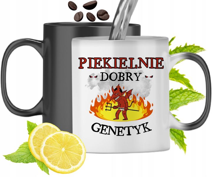 Kubek Magiczny Dla Genetyka Zmieniający Kolor Z Nadrukiem Ze Zdjęciem zdjęcie 1