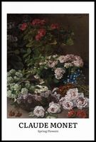 Plakat 61x91,5cm Design Spring Flowers, Monet Vintage do Salonu
