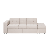 Sofa rozkładana beżowa FALSTER