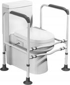 PORĘCZ DO TOALETY UCHWYT PRZYSSAWKI ASEKURACYJNA STABILNA RAMA NA SEDES WC