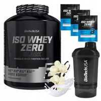 BIOTECH ISO WHEY ZERO BLACK 2270 G + SHAKER + 3 x ISO WHEY ZERO 25 G