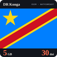 Karta eSIM Internet DR Konga 5 GB na 30 dni - bez rejestracji