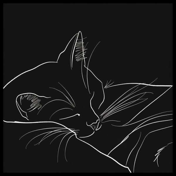 Plakat 50x50cm Nocny Spokój zdjęcie 2