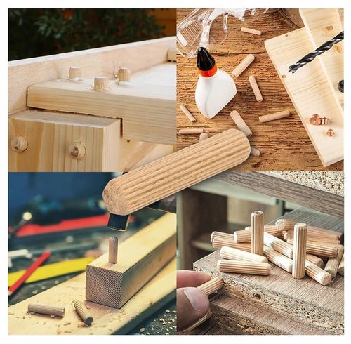 drewniane kołki dyble do mebli długość 35mm fi 8mm 1kg 1000g na Arena.pl