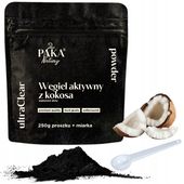 WĘGIEL AKTYWNY Z KOKOSA PROSZEK 250G + MIARKA AKTYWOWANY PREMIUM kokosowy
