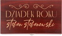 GRAWEROWANY Zestaw do wina PREZENT PERSONALIZOWANY dla dziadka