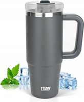 KUBEK TERMICZNY BUTELKA 1200 ML TYESO ZE STALI NIERDZEWNEJ SZARY