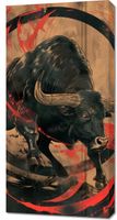Obraz 50x100cm Bycza Niezłomność