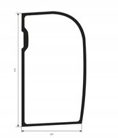 Szyba boczna lewa JCB 8025, 8025 ZTS, 8025 CTS, 8026 CTS, 8030 ZTS. 8035