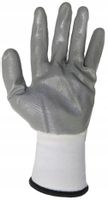 Rękawice robocze nitrylowe szare R.8 M