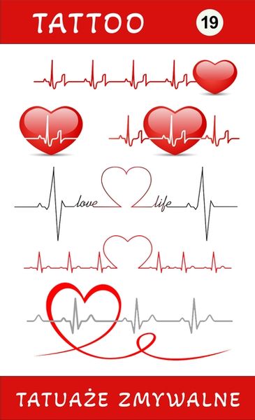 Tatuaże zmywalne Serca zdjęcie 1