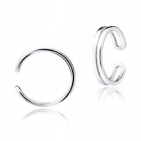 Nausznica srebrna prosta 17
