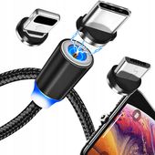 KABEL MAGNETYCZNY 3w1 MICRO TYP-C do IPHONE USB-C