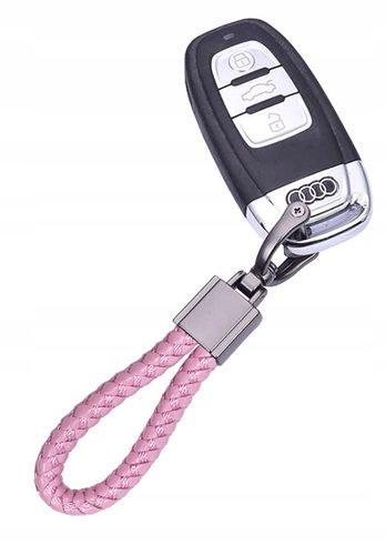 BRELOK BRELOCZEK DO KLUCZY SZNUR PASEK RÓŻOWY na Arena.pl