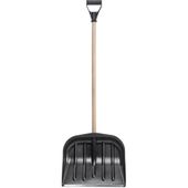 ŁOPATA SZUFLA DO ŚNIEGU DREWNIANY TRZON CZARNA