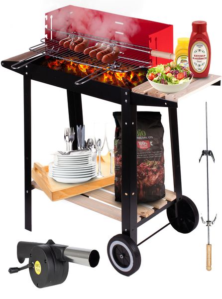 Grill Węglowy Ogrodowy RedBend + Dmuchawa zdjęcie 1