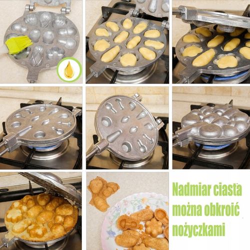 FORMA OPIEKACZ DO PIECZENIA CIASTEK W RÓŻNYCH KSZTAŁTACH MIX orzeszków #73 na Arena.pl