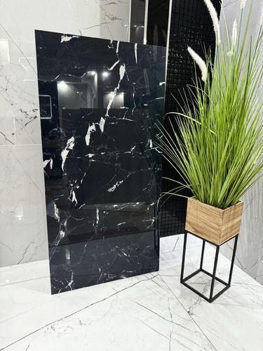 Gres czarny marmur połysk 120x60, luksusowy gres polerowany - gat. I na Arena.pl