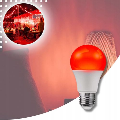 ŻARÓWKA LED E27 CZERWONA ŻARÓWKI LED OZDOBNA DEKORACYJNA ZDROWY SEN na Arena.pl