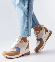 Beżowo-niebieskie sneakersy Mireault 39