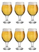 6x Pokal szklany pucharek szklanka do piwa drinków koktajli soków 570 ml