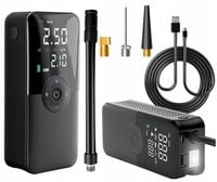 POMPKA ROWEROWA KOMPRESOR BEZPRZEWODOWY SAMOCHODOWY SPRĘŻARKA POWERBANK LCD