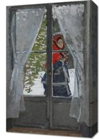 Obraz 40x60cm The Red Kerchief, Monet Vintage do Salonu