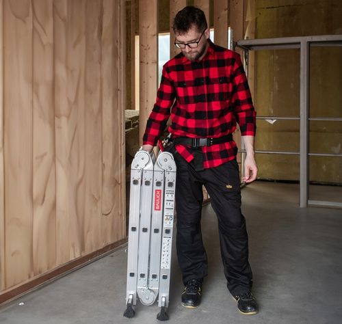 Drabina aluminiowa składana przegubowa wielofunkcyjna 4x3 + podest na Arena.pl