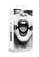 silicone ring gag   with adjustable bonded leather straps