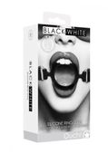 silicone ring gag   with adjustable bonded leather straps