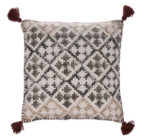 Brązowa poduszka Fiore 50x50cm # na Arena.pl