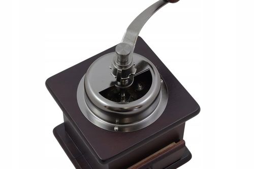 MŁYNEK RĘCZNY KLASYCZNY DO KAWY PRZYPRAW PIEPRZU RETRO Z SZUFLADĄ REGULACJA na Arena.pl