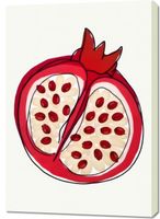 Obraz 70x100cm Nowoczesny Owoce I Granat I Pop Art Vintage