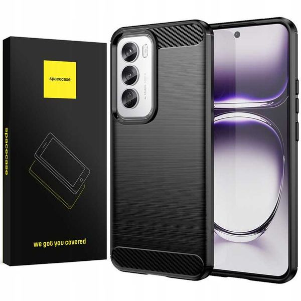 Spacecase Carbon Oppo Reno 12 Pro 5G Black zdjęcie 1