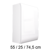 Szafka łazienkowa wisząca z półkami 55/25/74,5 cm