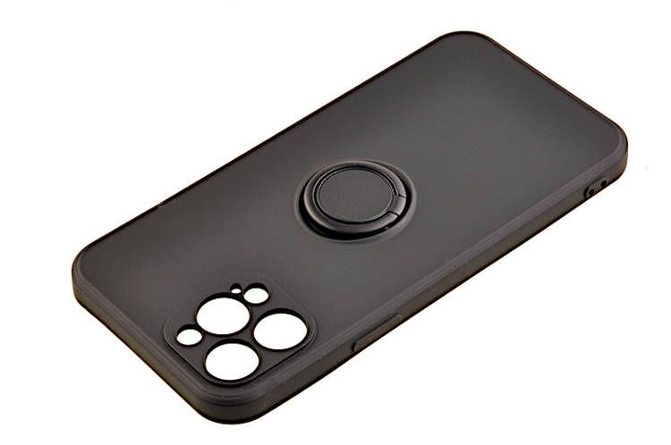 Etui Pastel Ring do Apple iPhone 12 Pro Max czarny zdjęcie 4