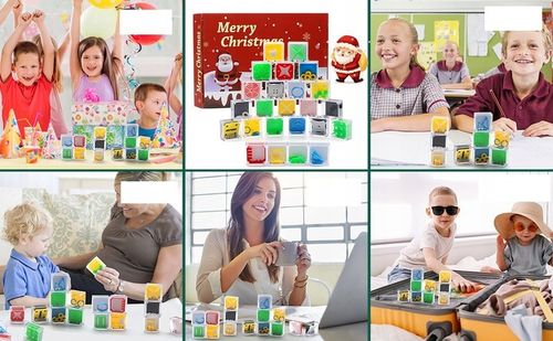 KALENDARZ ADWENTOWY 24 GRY LOGICZNE 3D ŁAMIGŁÓWKI MINI GRY ZABAKI KRATYWNE na Arena.pl