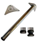 Noga do stołu blatu prosta A 710 fi 60 Chrom