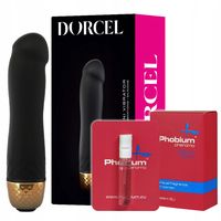 Wibrator silikonowy, dyskretny gadżet + feromony.