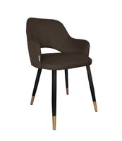 Krzesło Milano noga czarna/złota MG05