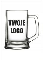 Kufel grawerowany reklama firmy ELEGANCKI komplet 10 sztuk